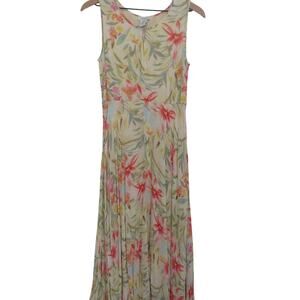 Sundance Womens Sz 6 Floral Print Sleeveless Maxi Dress Romantic Boho Style